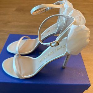 Stuart Weitzman Nudistsong Mesh Bow Heel